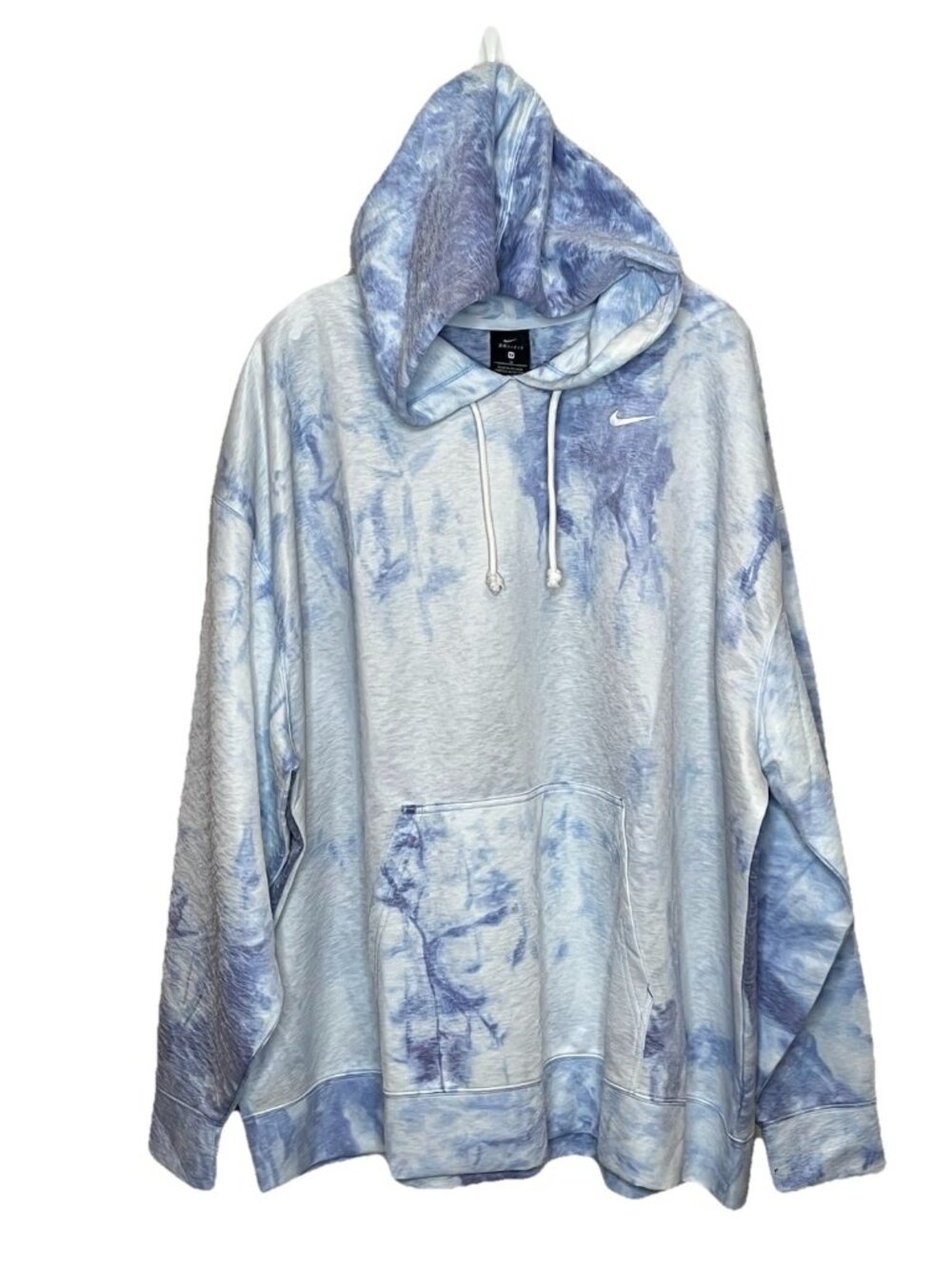 Nike Dri-Fit Womens 3X Blue Tie Dye Training Pullover Hoodie DQ1159-461 NWT